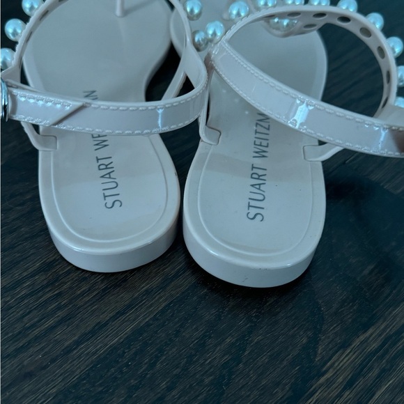 Stuart Weitzman Goldie Pearl Jelly Sandals size 7 blush pink nude - Picture 8 of 10